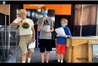 Untitled drawing (30) Terry Gips and two of his songs at their state fair presentation: "Raising Kids Sustainably: Having a Fund, Healthy Planet While Saving Money